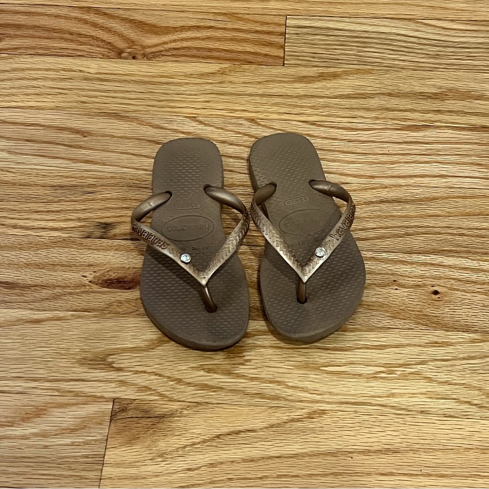 Havaianas Toddler Girls Sandals with Rhinestone